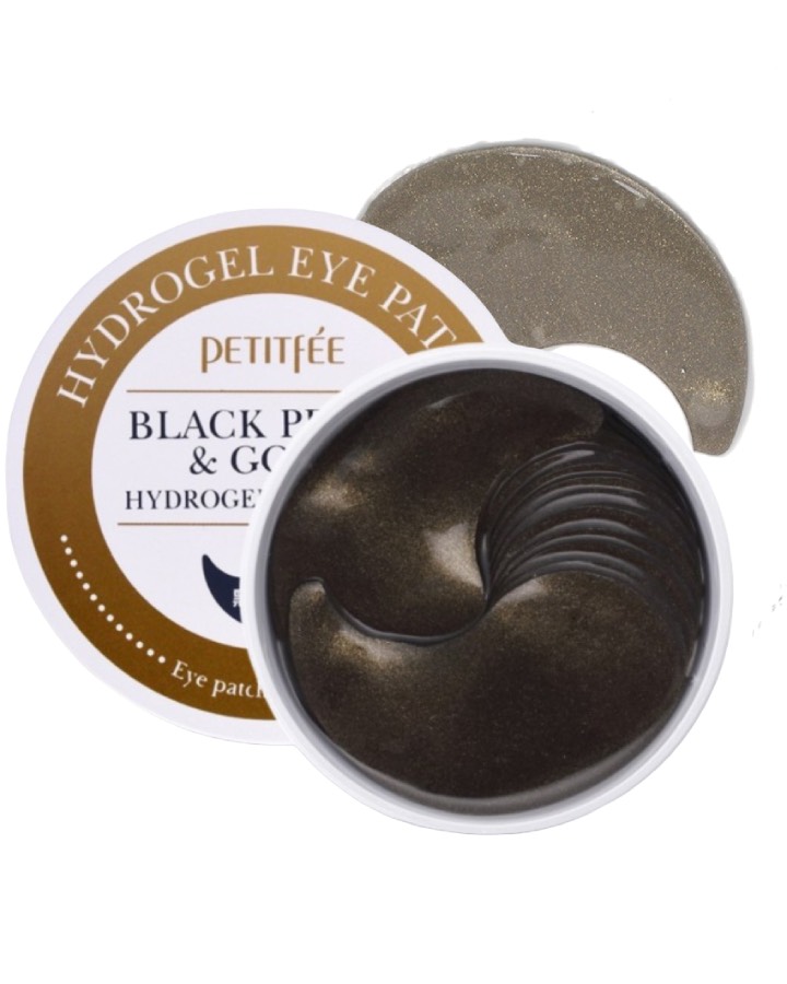 Petitfee Black Pearl & Gold Eye Patch 60pcs