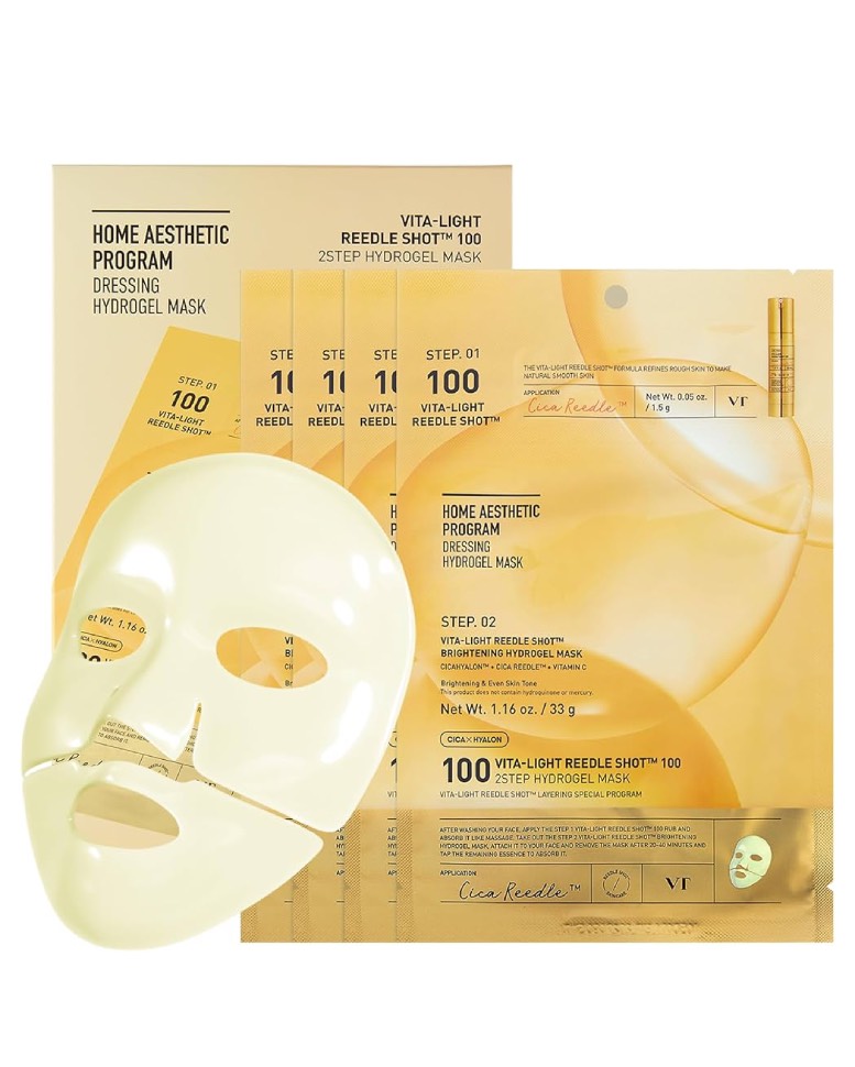 VT Cosmetics Vita-Light Reedle Shot 100 2-Step Hydrogel Mask 33g